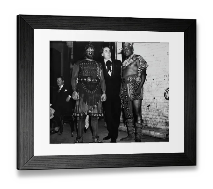 Framed Print : Jack Johnson In Costume Framed Print : Jack Johnson In Costume