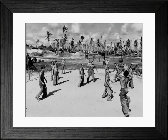 Framed Print : Marines Play Volleyball Framed Print : Marines Play Volleyball