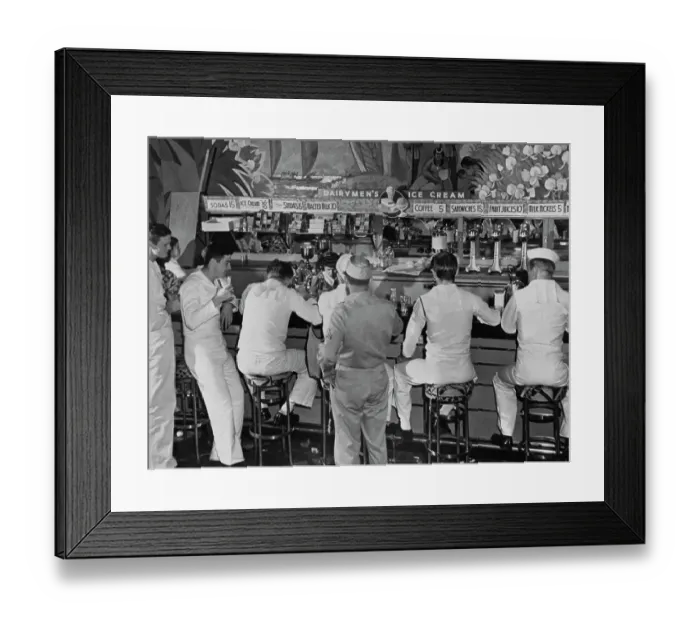 Framed Print : Sailors At The Royal Hawaiian Hotel Framed Print : Sailors At The Royal Hawaiian Hotel