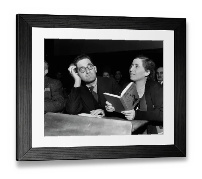 Framed Print : Hyman Epstein Learns A New Language Framed Print : Hyman Epstein Learns A New Language