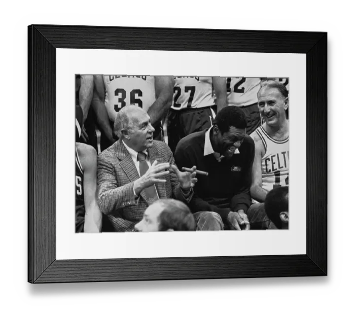 Framed Print : Red Auerbach, Bill Russell, Bob Cousy Framed Print : Red Auerbach, Bill Russell, Bob Cousy