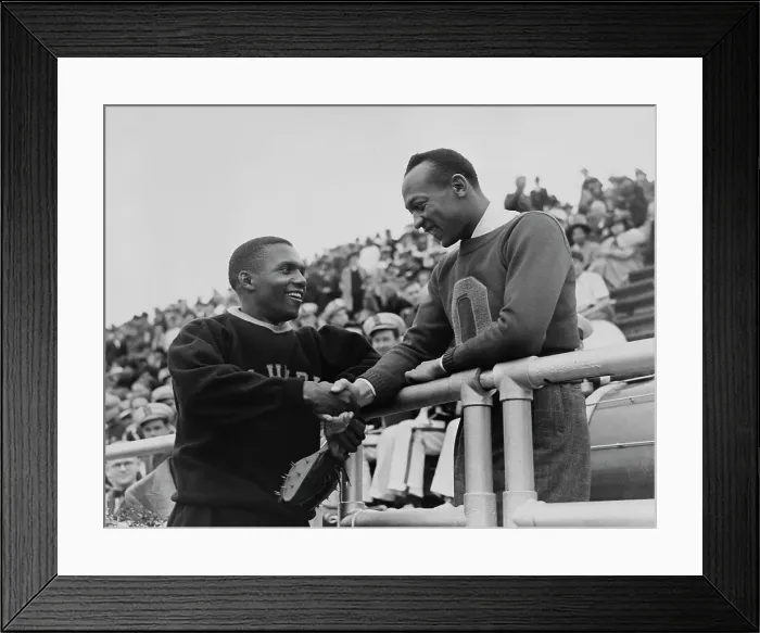Framed Print : Ben Johnson And Jesse Owens Framed Print : Ben Johnson And Jesse Owens