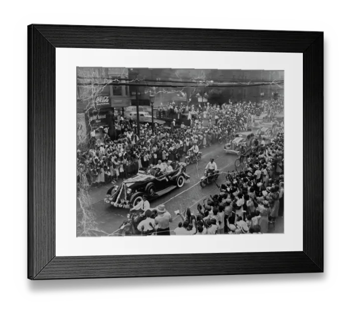Framed Print : Ticker Tape Parade For Jesse Owens Framed Print : Ticker Tape Parade For Jesse Owens