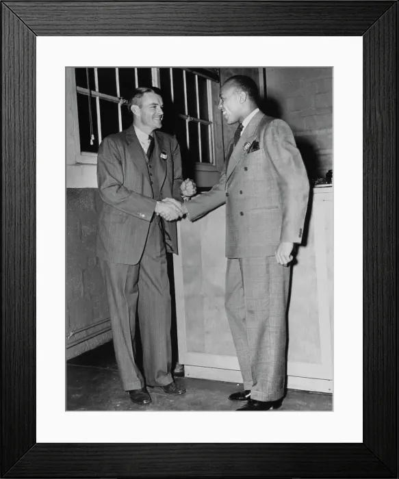 Framed Print : Tommy Bridges And Jesse Owens Framed Print : Tommy Bridges And Jesse Owens