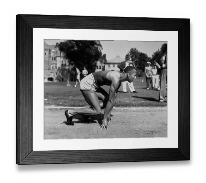 Framed Print : Jesse Owens Framed Print : Jesse Owens