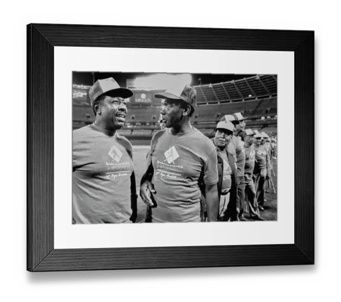 Framed Print : Hank Aaron And Ernie Banks Framed Print : Hank Aaron And Ernie Banks