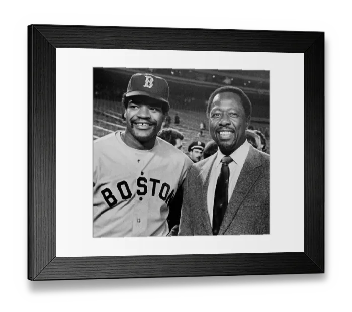 Framed Print : Dave Henderson And Hank Aaron Framed Print : Dave Henderson And Hank Aaron