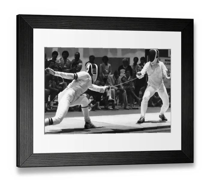 Framed Print : Aurora Dan and Dorina Vaccoroni Fencing Framed Print : Aurora Dan and Dorina Vaccoroni Fencing