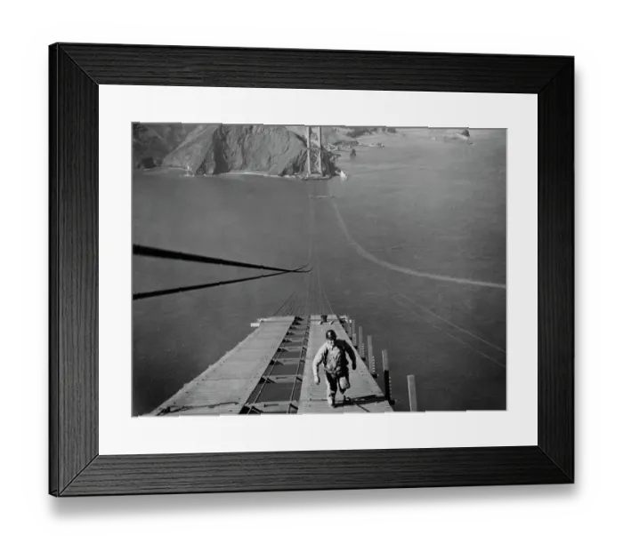 Framed Print : Golden Gate Bridge During Construction Framed Print : Golden Gate Bridge During Construction
