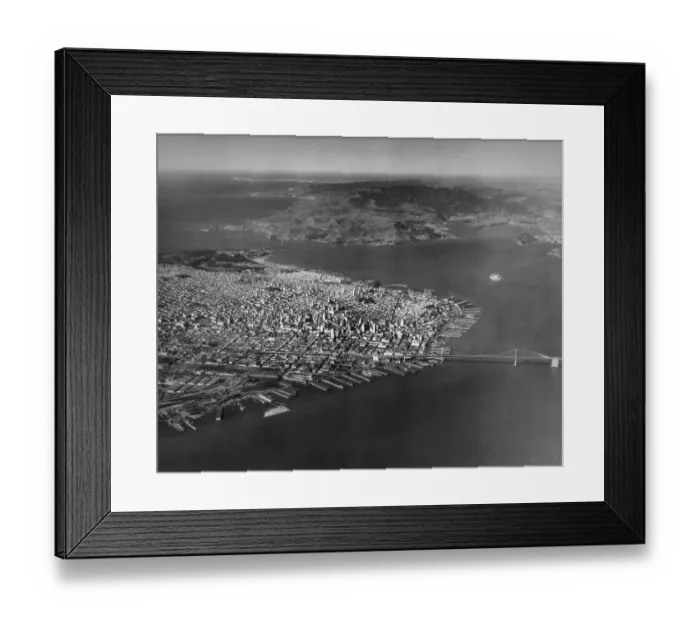 Framed Print : San Francisco Bridges And Bay Framed Print : San Francisco Bridges And Bay