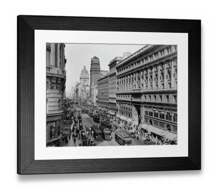 Framed Print : Market Street - San Francisco Framed Print : Market Street - San Francisco