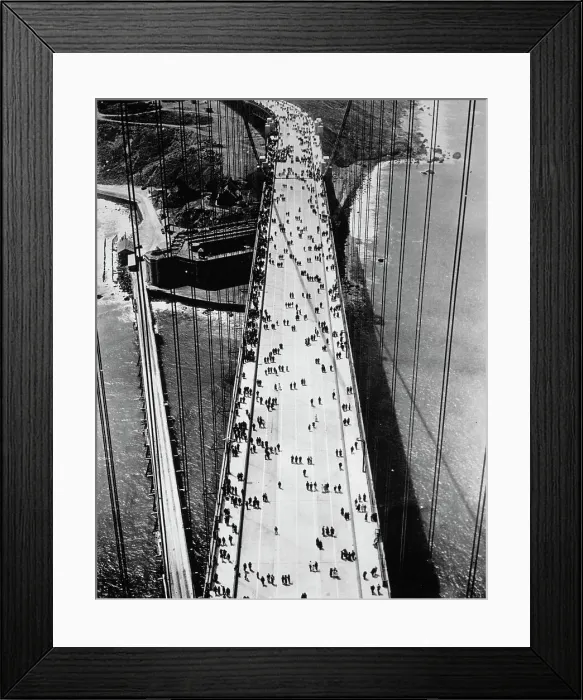 Framed Print : Golden Gate Bridge Opens Framed Print : Golden Gate Bridge Opens