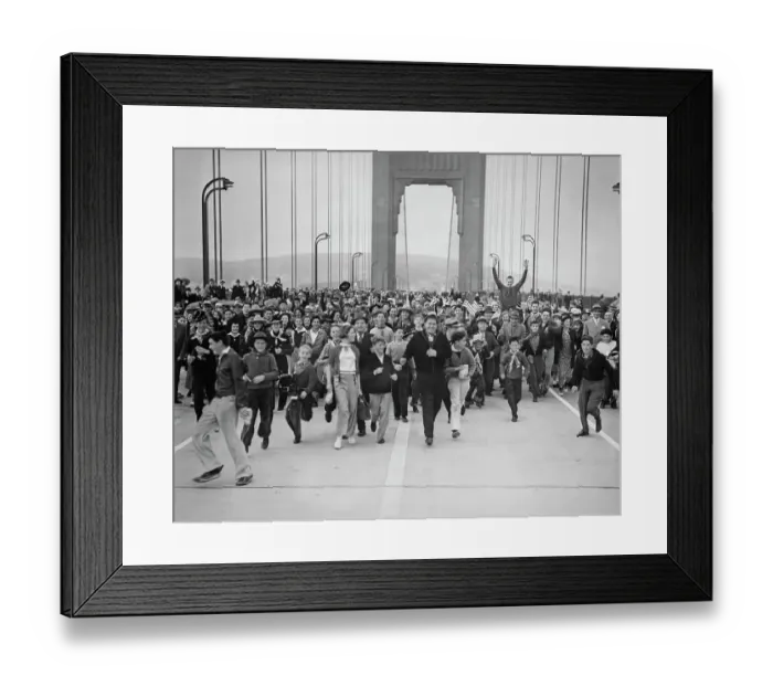 Framed Print : Golden Gate Bridge Crossing Framed Print : Golden Gate Bridge Crossing