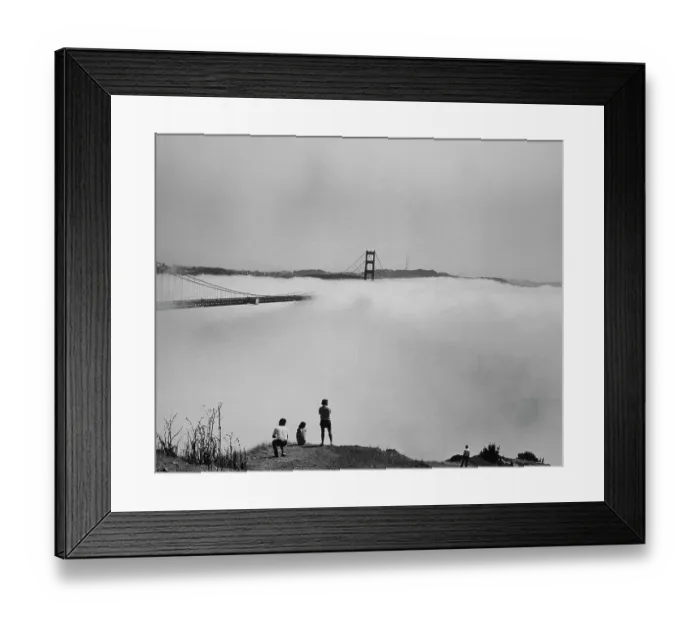Framed Print : Fog Engulfs Golden Gate Bridge Framed Print : Fog Engulfs Golden Gate Bridge