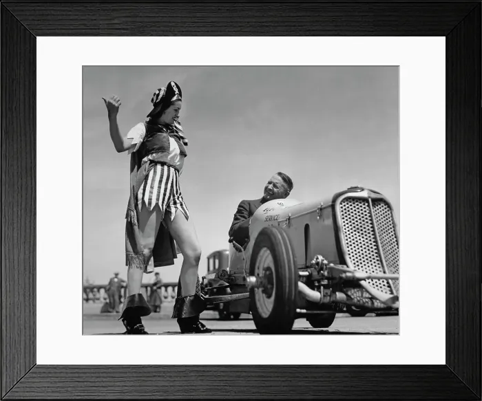 Framed Print : Racer Avers Barney Oldfield And Vee Cunnam - San Francisco Framed Print : Racer Avers Barney Oldfield And Vee Cunnam - San Francisco