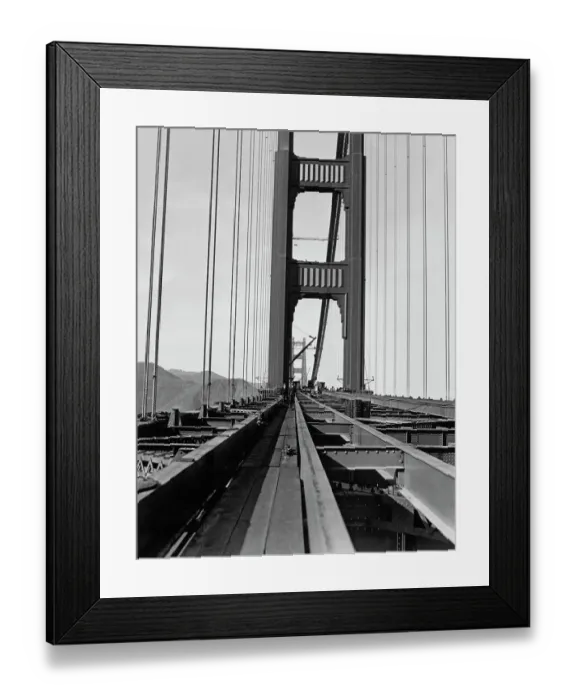 Framed Print : Golden Gate Bridge Under Construction Framed Print : Golden Gate Bridge Under Construction
