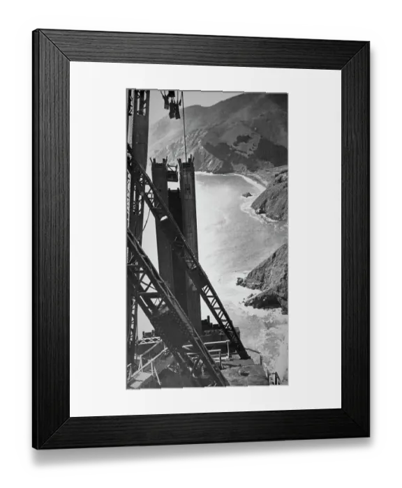 Framed Print : Golden Gate Bridge Under Construction Framed Print : Golden Gate Bridge Under Construction