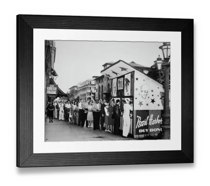Framed Print : Pearl Harbour Bond Booth Framed Print : Pearl Harbour Bond Booth