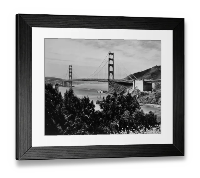 Framed Print : Golden Gate Bridge Under Construction Framed Print : Golden Gate Bridge Under Construction