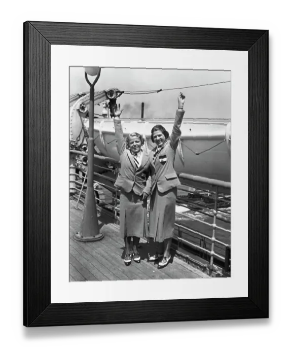 Framed Print : Epply And Freis Arrival - 1932 Olympics