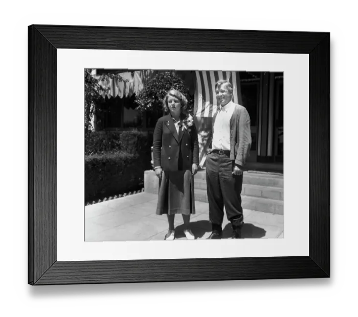 Framed Print : Ellen Braumuller And Will Rogers Framed Print : Ellen Braumuller And Will Rogers