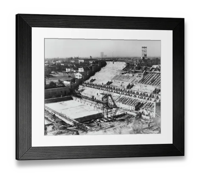Framed Print : Under Construction - 1932 Olympics Framed Print : Under Construction - 1932 Olympics