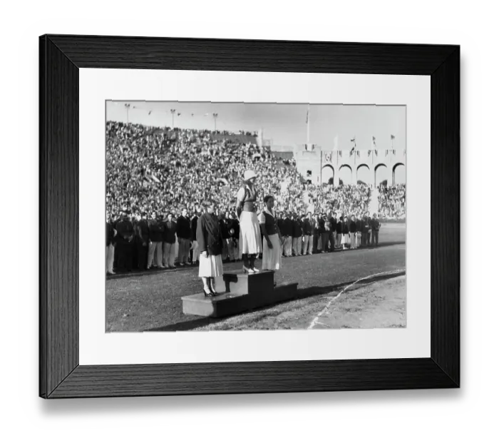 Framed Print : 100m Freestyle Women's Winners - 1932 Olympics Framed Print : 100m Freestyle Women's Winners - 1932 Olympics
