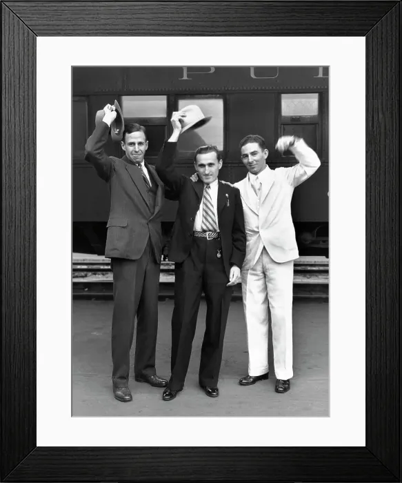 Framed Print : Men's Gymnastics Athletes - 1932 Olympics Framed Print : Men's Gymnastics Athletes - 1932 Olympics