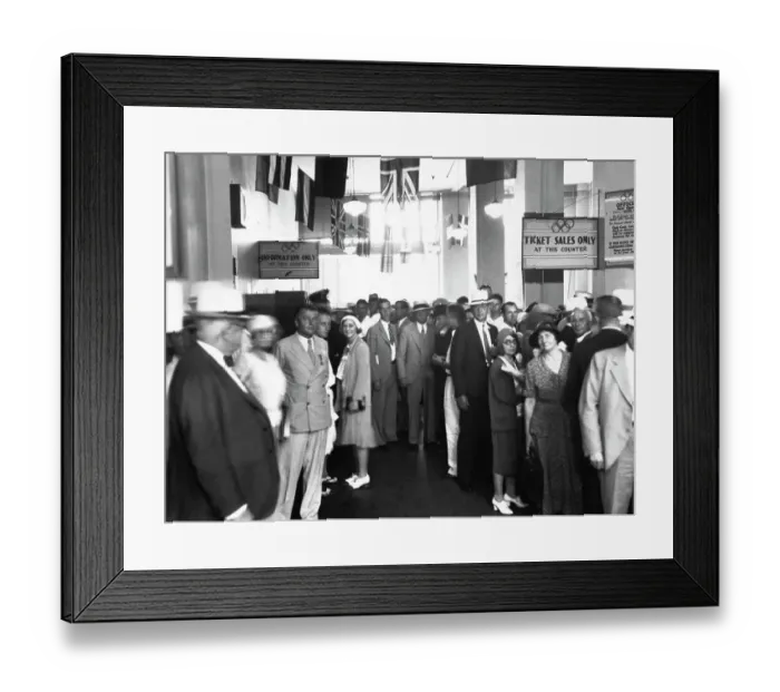 Framed Print : Ticket Sales - 1932 Olympics Framed Print : Ticket Sales - 1932 Olympics
