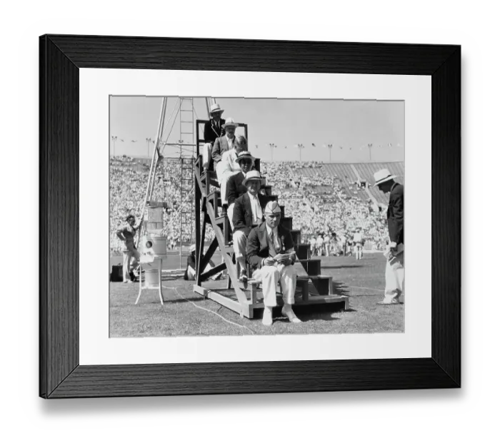 Framed Print : Judges At 1932 Olympic Games Framed Print : Judges At 1932 Olympic Games