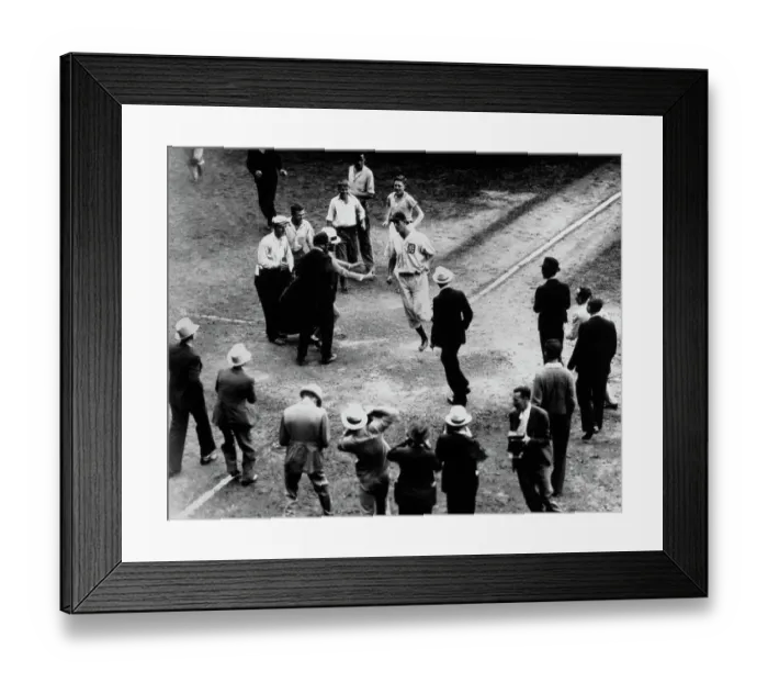 Framed Print : Hank Greenberg's Home Run Framed Print : Hank Greenberg's Home Run