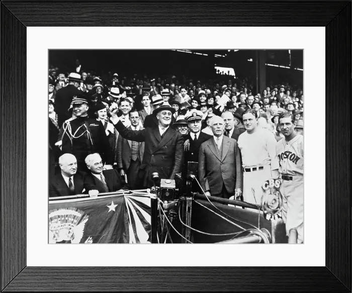 Framed Print : Gen. Farley, Bernard Baruch, Capt. Walter Vernou, Clark Griffith, Joe Cronin And Stanley Harris At 1934 World Series Framed Print : Gen. Farley, Bernard Baruch, Capt. Walter Vernou, Clark Griffith, Joe Cronin And Stanley Harris At 1934 World Series