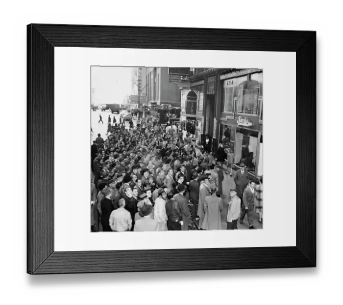 Framed Print : Baseball Fans - 1947 World Series