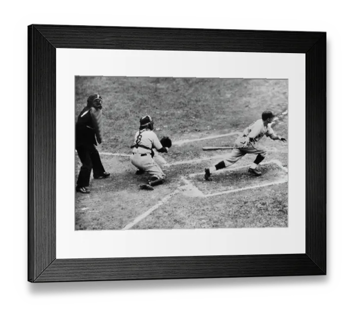 Framed Print : Augie Galan And Billy Rogell - 1935 World Series Framed Print : Augie Galan And Billy Rogell - 1935 World Series