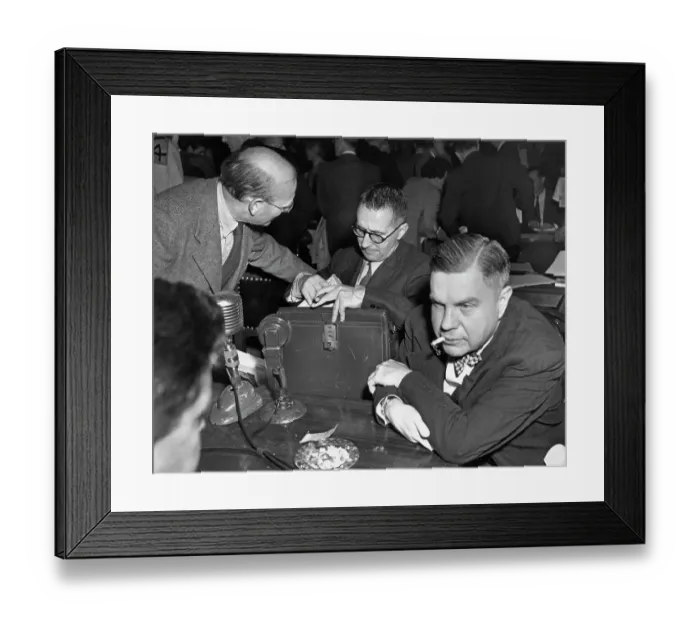 Framed Print : Baumgardt, Brecht And Kenny Before HUAC Hearing Framed Print : Baumgardt, Brecht And Kenny Before HUAC Hearing