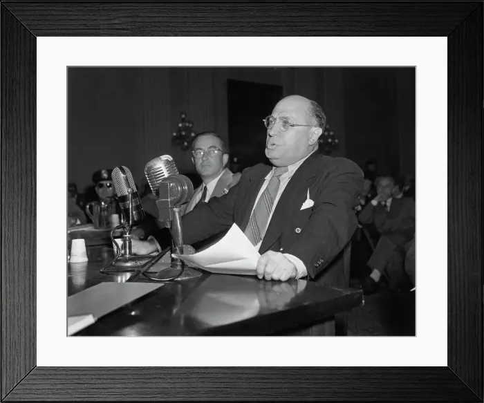 Framed Print : Samuel Ornitz In HUAC Witness Stand Framed Print : Samuel Ornitz In HUAC Witness Stand