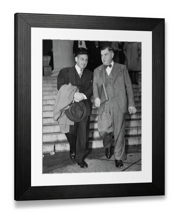 Framed Print : John Howard Lawson And Robert Kenny Framed Print : John Howard Lawson And Robert Kenny