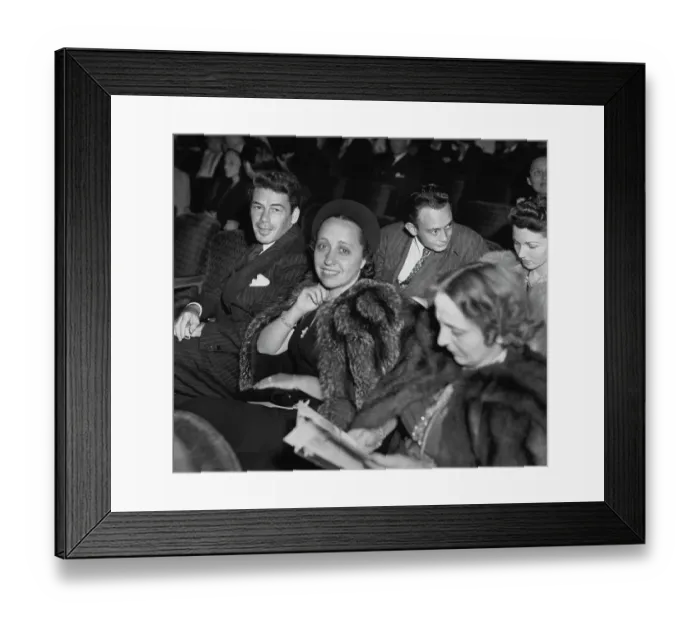Framed Print : Paul Muni And Waldo Salt At Theatre Premiere Framed Print : Paul Muni And Waldo Salt At Theatre Premiere