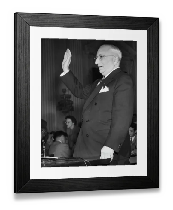 Framed Print : Louis B Mayer At HUAC Hearing Framed Print : Louis B Mayer At HUAC Hearing