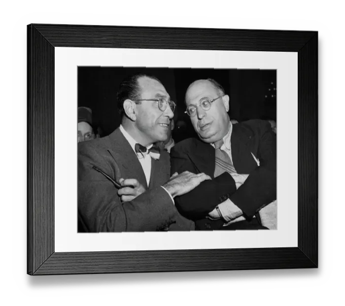 Framed Print : Herbert Biberman And Samuel Ornitz At HUAC Hearing Framed Print : Herbert Biberman And Samuel Ornitz At HUAC Hearing