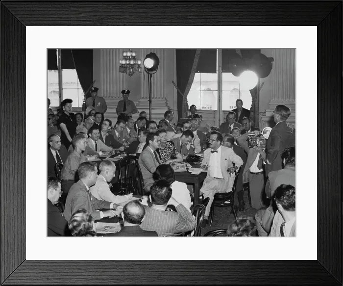 Framed Print : Communist Affiliates At HUAC Hearing Framed Print : Communist Affiliates At HUAC Hearing