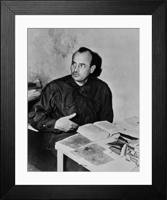 Framed Print : Hans Frank In Prison Cell Framed Print : Hans Frank In Prison Cell
