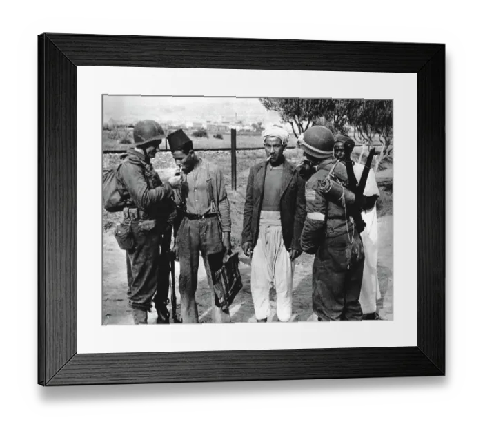 Framed Print : Sharing A Smoke, 1942 Framed Print : Sharing A Smoke, 1942