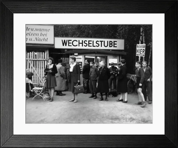 Framed Print : Refugees At Helmstedt, British Zone