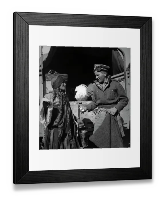 Framed Print : Sailor Trading Eggs, Libya Framed Print : Sailor Trading Eggs, Libya