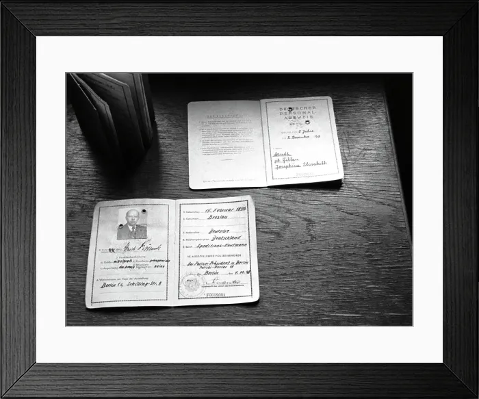 Framed Print : New ID Cards In Soviet Sector Of Berlin Framed Print : New ID Cards In Soviet Sector Of Berlin