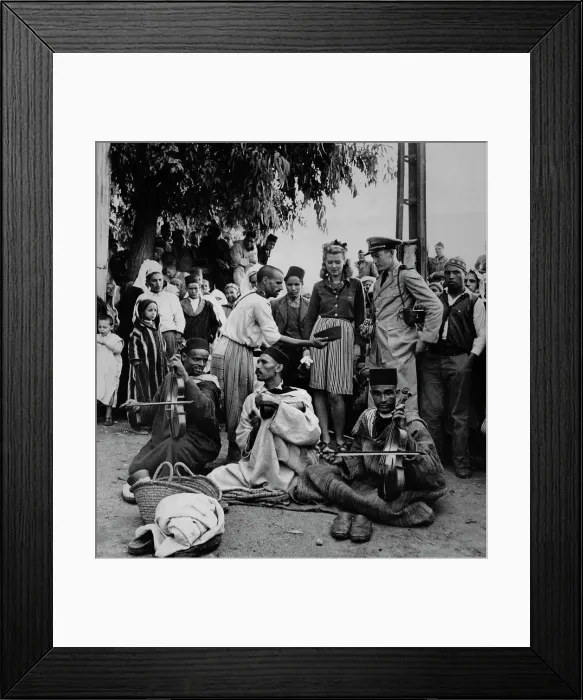 Framed Print : US Naval Officer At Mutton Feast, Casablanca Framed Print : US Naval Officer At Mutton Feast, Casablanca