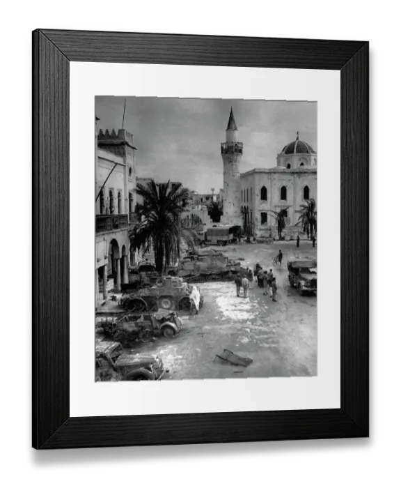 Framed Print : Wrecked Army Vehicles In Libya, 1942 Framed Print : Wrecked Army Vehicles In Libya, 1942