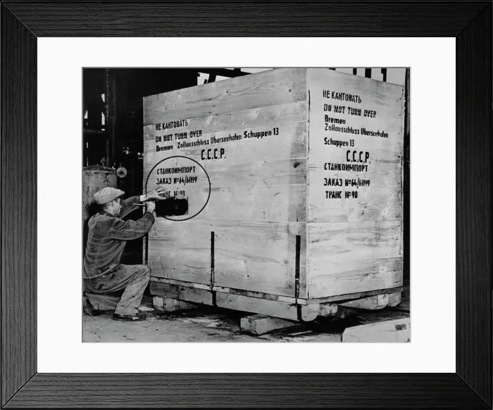 Framed Print : Reparations Shipment To Soviet Union Framed Print : Reparations Shipment To Soviet Union