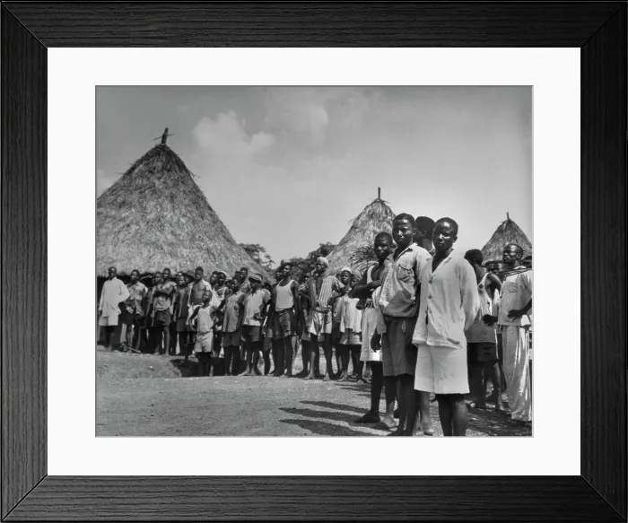 Framed Print : Liberian Villagers, 1943 Framed Print : Liberian Villagers, 1943